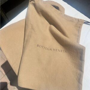 Bottega Veneta Beige Dust Bag 15x19x15 Luxury Storage Pouch